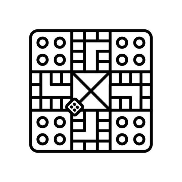 Brädspel Ikonen Vektor Logotyp — Stock vektor