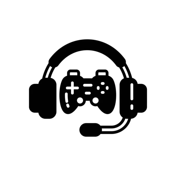 Esports Icona Podcast Vettore Logotipo — Vettoriale Stock