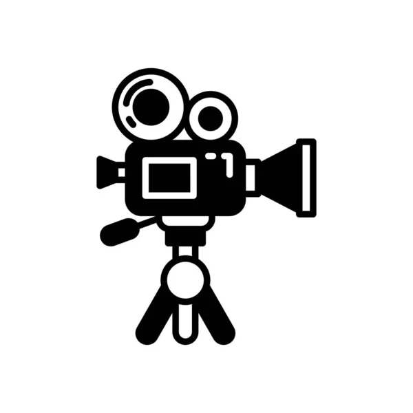 Икона Спортивных Документальных Фильмов Векторе Логотип — стоковый вектор