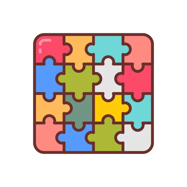 Esports Puzzle Icon Vector Logotype — Stock Vector
