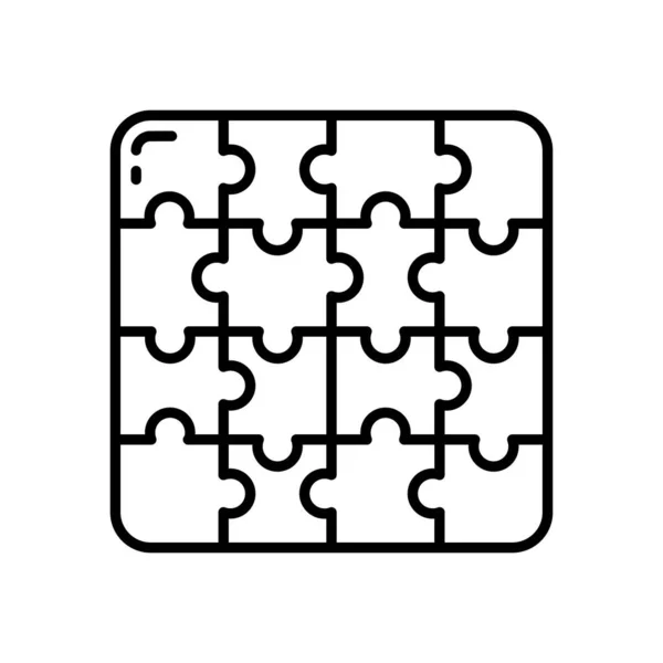 Esports Puzzle Symbol Vektor Logotyp — Stockvektor