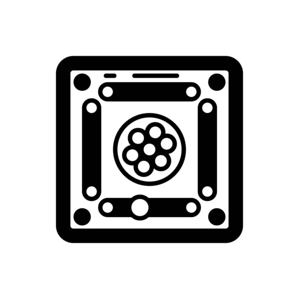 Εικονίδιο Του Συμβουλίου Carrom Διάνυσμα Λογότυπο — Διανυσματικό Αρχείο