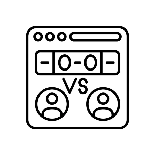 Icono Del Torneo Vector Logotipo — Archivo Imágenes Vectoriales