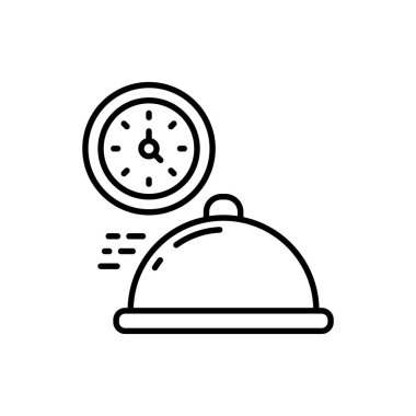 Teslimat Zamanı simgesi vektörde. Logotype