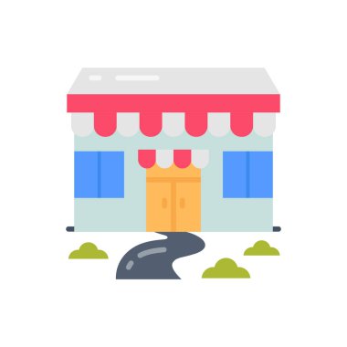 Vektör olarak Market simgesi. Logotype