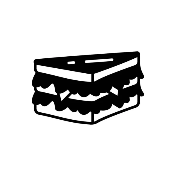 Sandwich Icon Vector Logotype — Vettoriale Stock