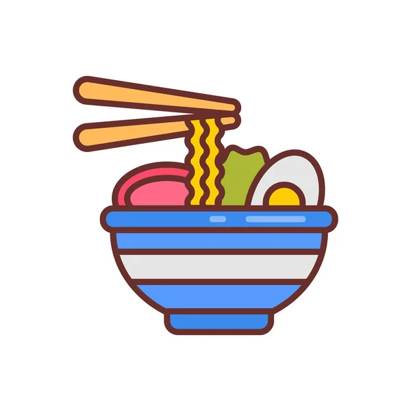 Icône Nourriture Chinoise Dans Vecteur Logotype — Image vectorielle