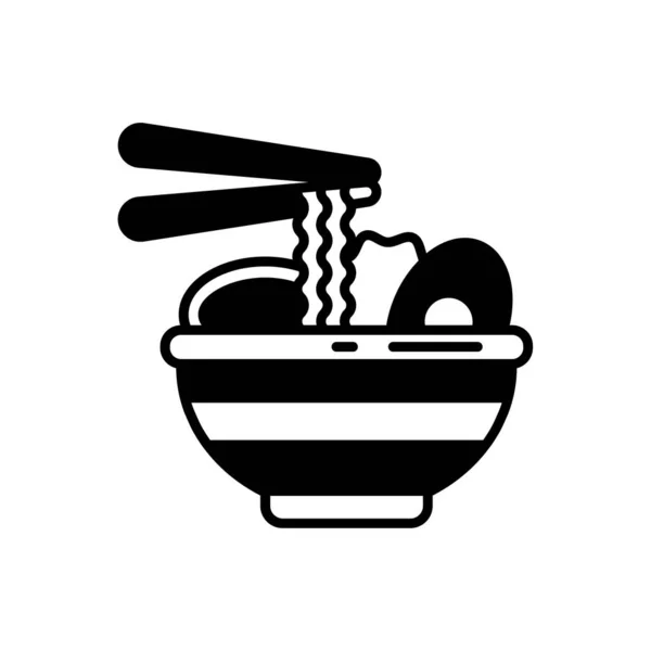 Chinesische Lebensmittel Ikone Vektor Logotyp — Stockvektor