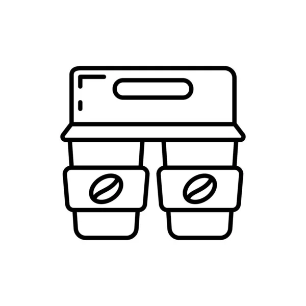 Koffie Icoon Vector Logotype — Stockvector