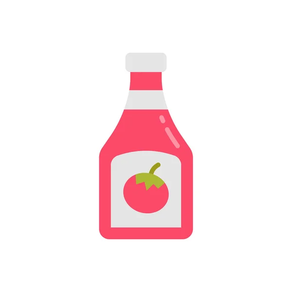 Ketchup Symbol Vektor Logotyp — Stockvektor