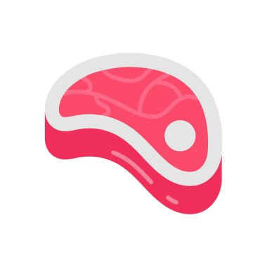 Vektör olarak sığır eti simgesi. Logotype