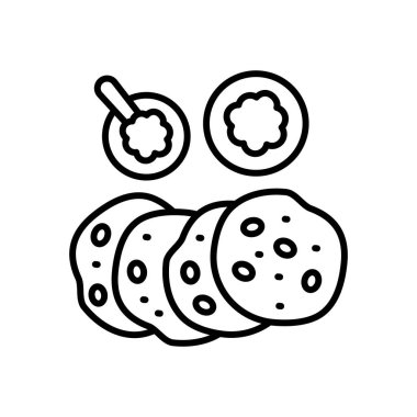 Vektör olarak Hint Gıda ikonu. Logotype