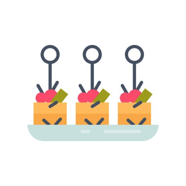 Vektör olarak aperatif simgesi. Logotype