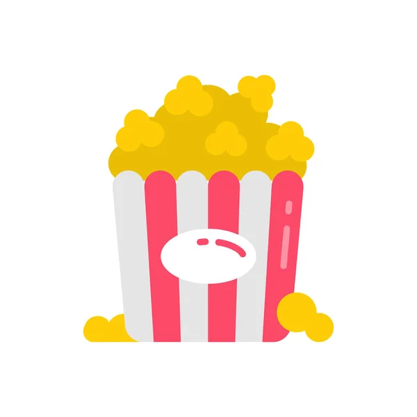 Icône Popcorn Vecteur Logotype — Image vectorielle