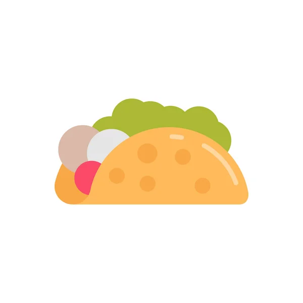 Icône Nourriture Mexicaine Vecteur Logotype — Image vectorielle