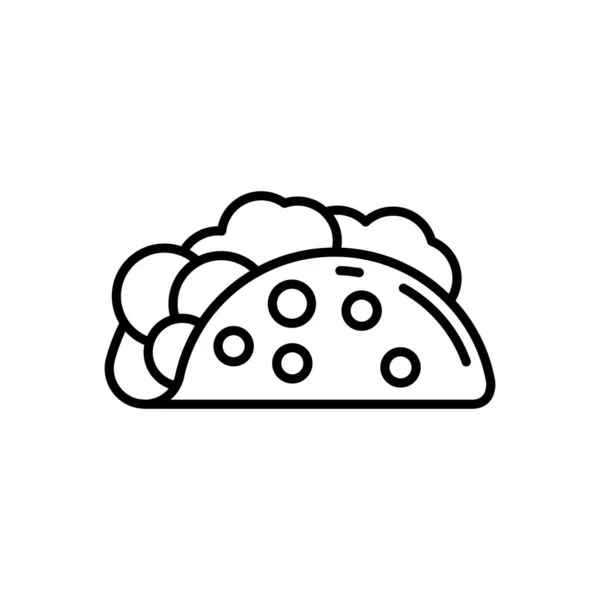Meksika Gıda Ikonu Logotype — Stok Vektör