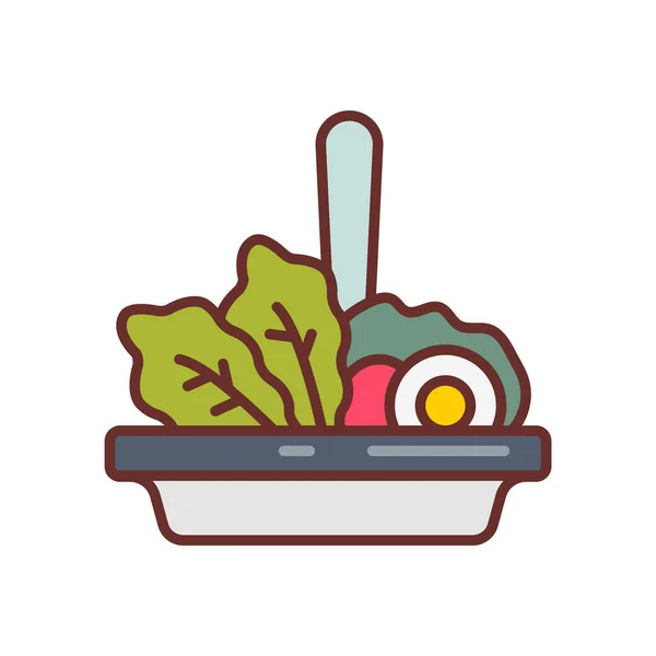 Salade Icoon Vector Logotype — Stockvector