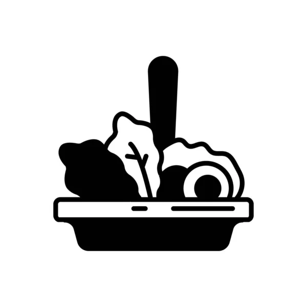 Ikon Salad Vektor Logotype - Stok Vektor