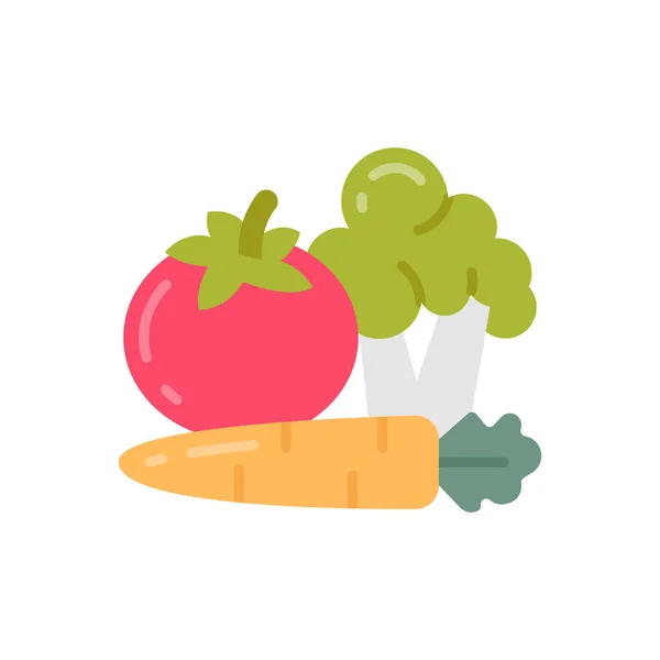 Gemüse Symbol Vektor Logotyp — Stockvektor