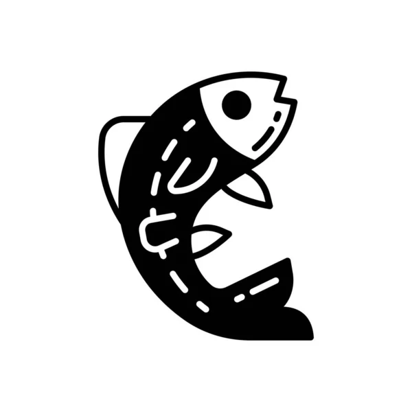 Icono Sea Food Vector Logotipo — Archivo Imágenes Vectoriales