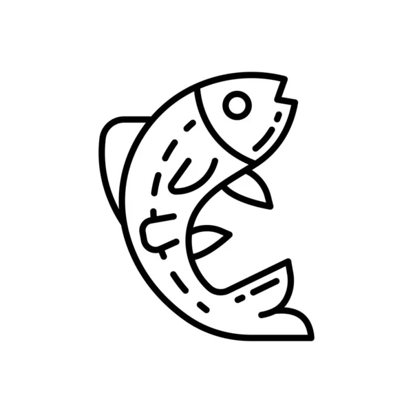 Ikona Sea Food Vektoru Logotyp — Stockový vektor