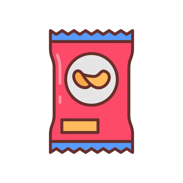 Snacks Symbol Vektor Logotyp — Stockvektor