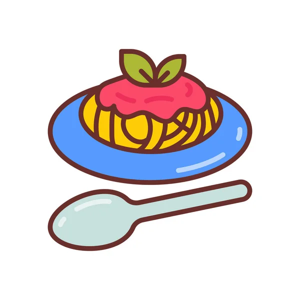 Talyan Gıda Ikonu Logotype — Stok Vektör