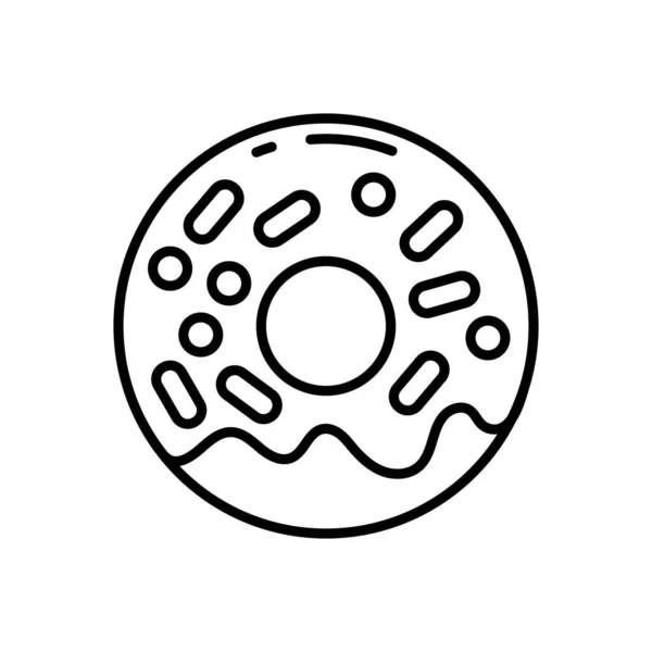 Donuts Symbol Vektor Logotyp — Stockvektor