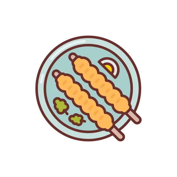Εικονίδιο Kebab Διάνυσμα Λογότυπο — Διανυσματικό Αρχείο