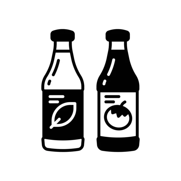 Sauces Icon Vector Logotype — Stock Vector