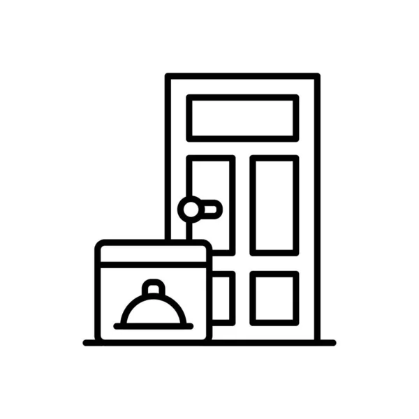 Піктограмі Доставки Дверей Векторі Логотип — стоковий вектор
