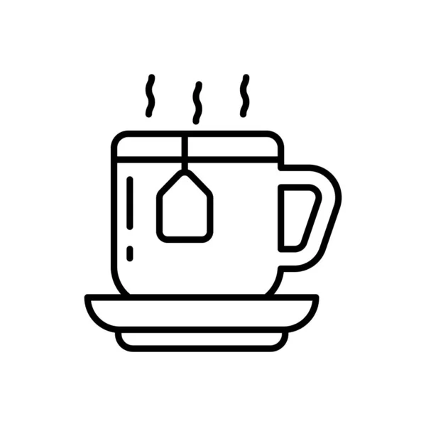 Ícone Chá Vetor Logotipo —  Vetores de Stock