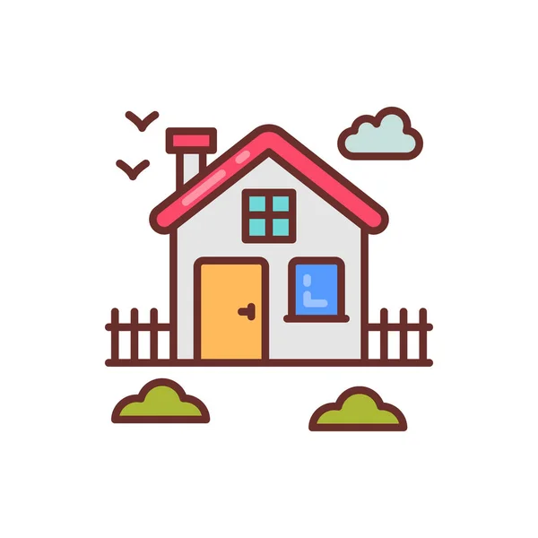 House Icon Vector Logotype — Stock Vector