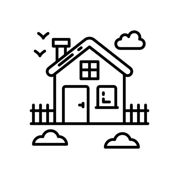 Haus Symbol Vektor Logotyp — Stockvektor