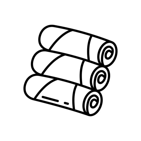 Ikona Spring Rolls Vektoru Logotyp — Stockový vektor