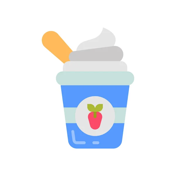 Joghurt Symbol Vektor Logotyp — Stockvektor