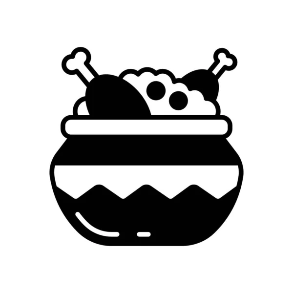 Icône Biryani Vecteur Logotype — Image vectorielle