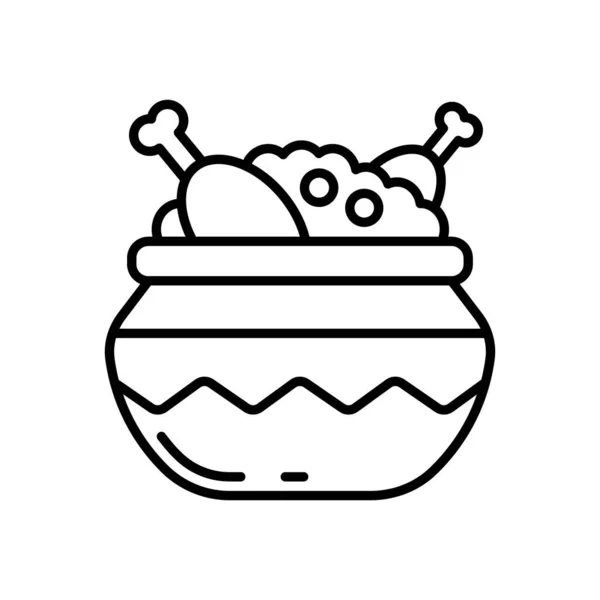 Icône Biryani Vecteur Logotype — Image vectorielle