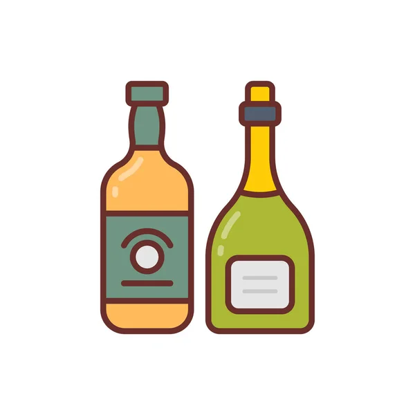 Alkohol Symbol Vektor Logotyp — Stockvektor