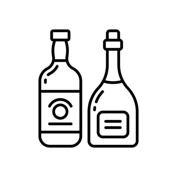 Alkohol Symbol Vektor Logotyp — Stockvektor