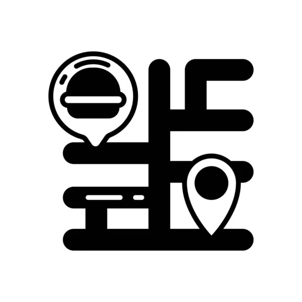 Traccia Icona Dell Ordine Nel Vettore Logotipo — Vettoriale Stock