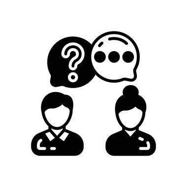 Vektör olarak ConsuLTATION simgesi. Logotype