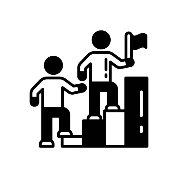 Icône Leadership Vecteur Logotype — Image vectorielle