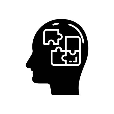 Vektör olarak bilinçli zihin simgesi. Logotype