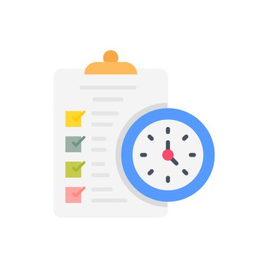 Zaman Yönetimi simgesi vektörde. Logotype