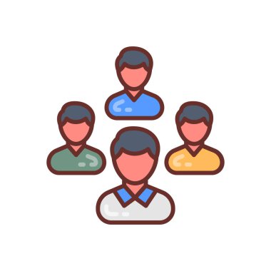 Human Resource icon in vector. Logotype