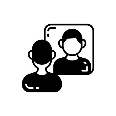 Kişisel farkındalık simgesi vektörde. Logotype