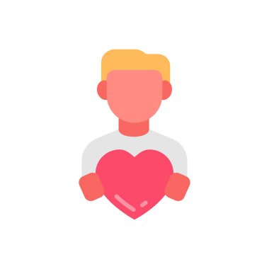 Şefkat simgesi vektörde. Logotype