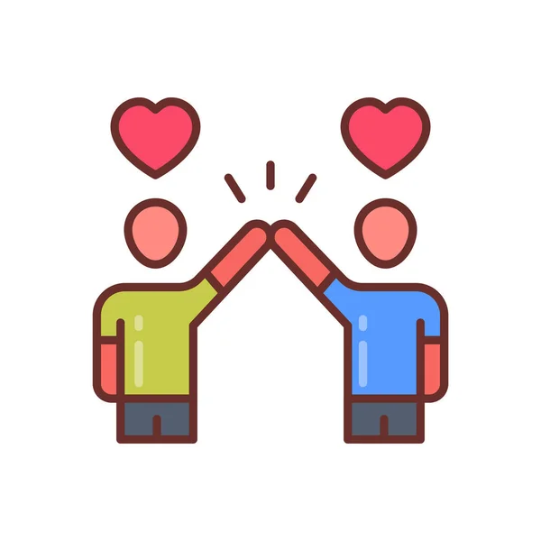 Relationship Icon Vector Logotype — Stock Vector