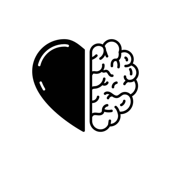Emotionale Intelligenz Symbol Vektor Schriftzug — Stockvektor
